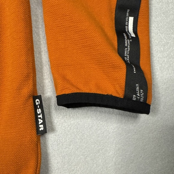G-Star Men`s MED Lightweight Logo Tape Zip Through Sweater Logo Tape Sleeve Hits - Picture 6 of 11